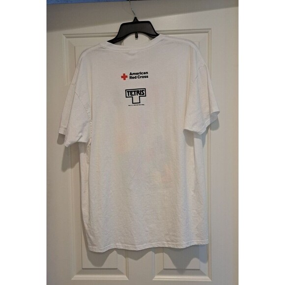 Tetris 40th Anniversary T Shirt American Red Cross Graphic Print Hanes-T Size XL - Picture 5 of 14